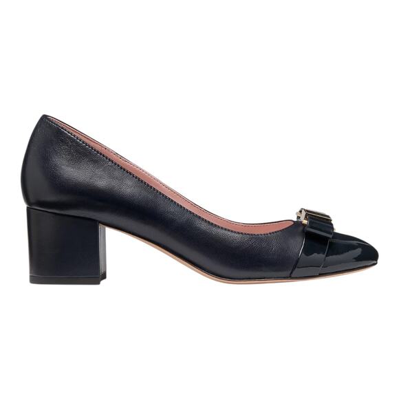 Kate Spade Sew York Women's Bowdie Slip On Embellished Pumps Navy Size 8 1/2 - Picture 2 of 3